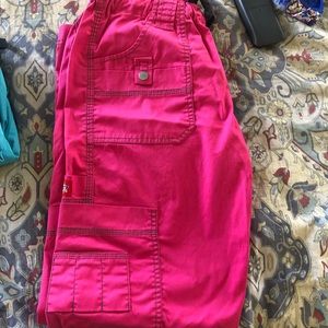 Pink dickies scrub pants